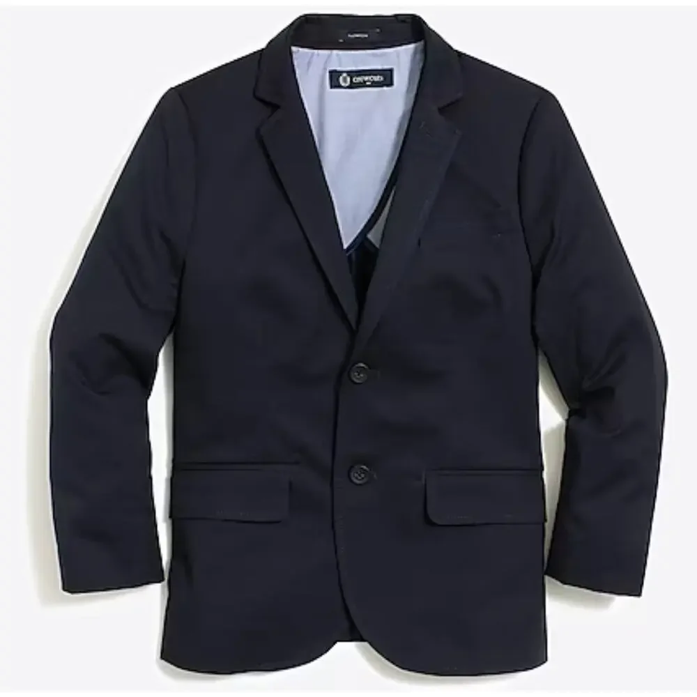 Crewcuts Factory‎ | NWT Boys' Thompson Flex Chino Suit Jacket Dark Pacific | 4-5